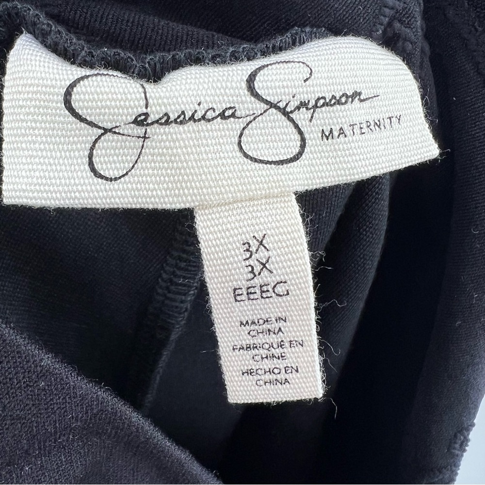 Jessica Simpson NWT Maternity Plus Size Faux Leather Pants size 3X - Picture 6 of 8